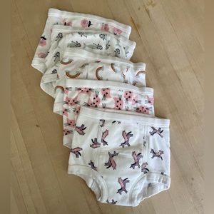 EUC Hanna Andersson
100/110 S
Set of 5 
Organic 
Training undies